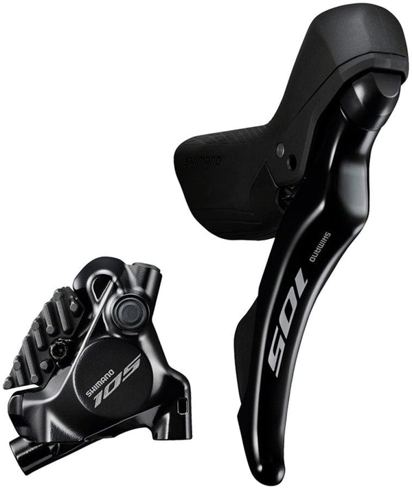 Shimano Brake/Shift Lever - Drop Bar Right/Rear Shimano 105 105 ST-R7120 Shift/Brake Lever BR-R7170 Hydraulic Disc Brake Caliper
