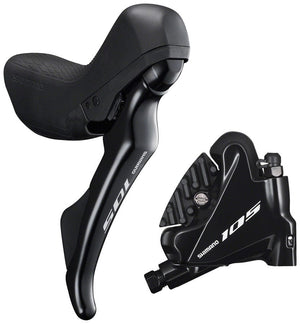Shimano Brake/Shift Lever - Drop Bar Right Shimano 105 ST-R7020 Hydraulic Disc Brake Set