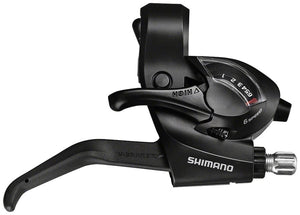 Shimano Brake/Shift Lever - Flat Bar Shimano TX ST-EF41 Brake/Shift Lever Set - 3 x 6 Speed