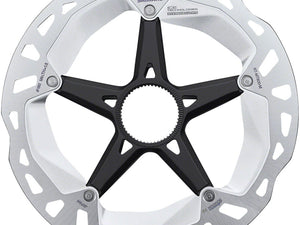 Shimano Brakes Shimano Deore XT RT-MT800-L Disc Brake Rotor with External Lockring - 203mm, Center Lock, Silver/Black