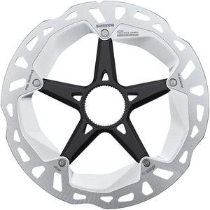 Shimano Brakes Shimano Deore XT RT-MT800-L Disc Brake Rotor with External Lockring - 203mm, Center Lock, Silver/Black