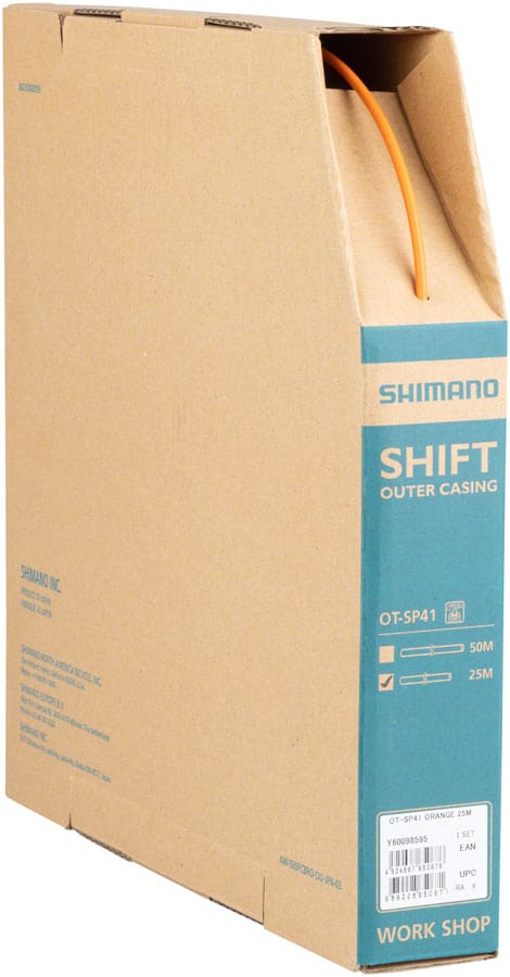 Shimano Cables and Housing Shimano OT-SP41 Derailleur Housing - 4mm x  25m Orange