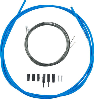 Shimano Cables and Housing Shimano Road Optislick Derailleur Cable and Housing Set Blue