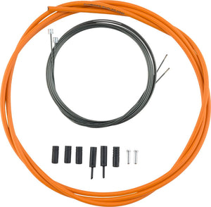 Shimano Cables and Housing Shimano Road Optislick Derailleur Cable and Housing Set Orange