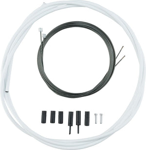 Shimano Cables and Housing Shimano Road Optislick Derailleur Cable and Housing Set White