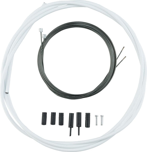 Shimano Cables and Housing Shimano Road Optislick Derailleur Cable and Housing Set White