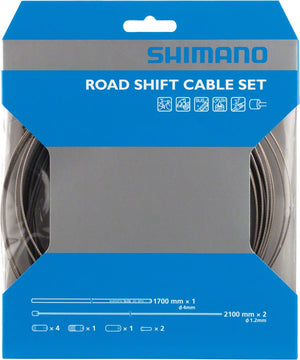 Shimano Cables and Housing Shimano Road Stainless Derailleur Cable and Housing Set Black