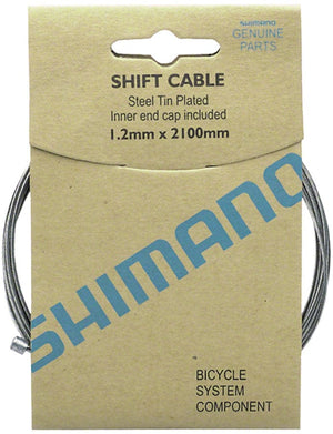 Shimano Cables and Housing Shimano Zinc Derailleur Cable 1.2 x 2100mm 10-pack