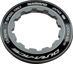 Shimano Cassette Spacers and Lockrings Shimano Dura-Ace CS-R9100 11-Speed Cassette Lockring