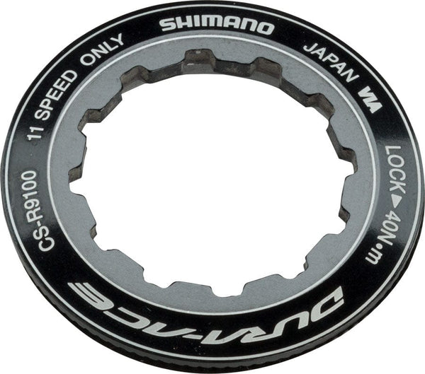 Shimano Cassette Spacers and Lockrings Shimano Dura-Ace CS-R9100 11-Speed Cassette Lockring
