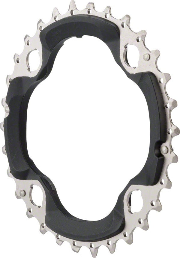 Shimano Chainrings Shimano SLX FC-M672 Chainring - 30t 96mm BCD 10-Speed Middle For 22-30-40t Set