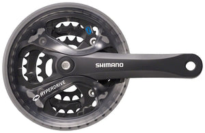 Shimano Cranksets and Arms 170Mm / 42/32/22T Shimano Acera FC-M361 Crankset - 7/8-Speed 104/64 BCD Square Taper JIS Spindle Interface, Black