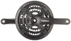 Shimano Cranksets and Arms 170Mm / 42/34/24T / 6/7/8-Speed Shimano Tourney FC-TY501 Cranksets