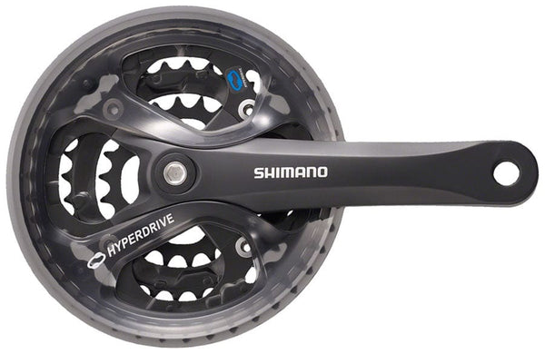 Shimano Cranksets and Arms 170Mm / 48/38/28T Shimano Acera FC-M361 Crankset - 7/8-Speed 104/64 BCD Square Taper JIS Spindle Interface, Black