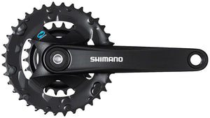 Shimano Cranksets and Arms 170Mm / 48.8Mm Shimano FC-M315-B2 Crankset - 7/8-Speed, Riveted JIS Square Taper Spindle Interface, Black