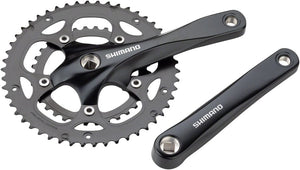 Shimano Cranksets and Arms 170Mm Shimano Claris FC-RS200 Crankset - 8-Speed, 50/34t, 110 BCD Square Taper JIS Spindle Interface, Black