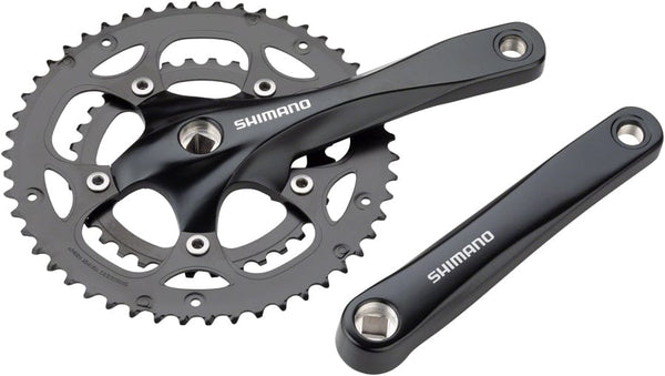 Shimano Cranksets and Arms 170Mm Shimano Claris FC-RS200 Crankset - 8-Speed, 50/34t, 110 BCD Square Taper JIS Spindle Interface, Black