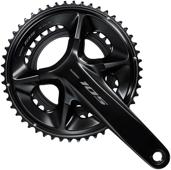 Shimano Cranksets and Arms 172.5Mm / 50/34T Shimano 105 FC-R7100 Crankset - 12-Speed, 110 Asymmetric BCD Hollowtech II Spindle Interface, Black