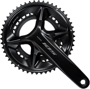 Shimano Cranksets and Arms 172.5Mm / 52/36T Shimano 105 FC-R7100 Crankset - 12-Speed, 110 Asymmetric BCD Hollowtech II Spindle Interface, Black