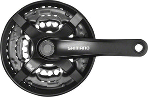 Shimano Cranksets and Arms 175Mm / 42/34/24T / 6/7/8-Speed Shimano Tourney FC-TY501 Cranksets