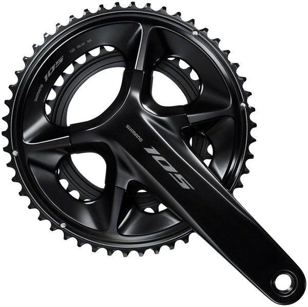 Shimano Cranksets and Arms 175Mm / 50/34T Shimano 105 FC-R7100 Crankset - 12-Speed, 110 Asymmetric BCD Hollowtech II Spindle Interface, Black