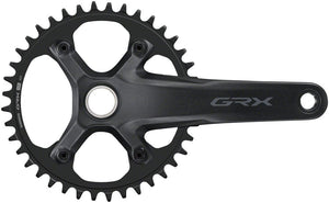 Shimano Cranksets and Arms 40T / 175Mm Shimano GRX FC-RX610-1 Crankset - 12 Speed Hollowtech II Spindle Interface BLK