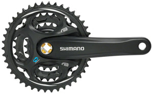 Shimano Cranksets and Arms Shimano Altus FC-M311 Crankset - 170mm 7/8-Speed 42/32/22t Riveted Square Taper JIS Spindle Interface BLK