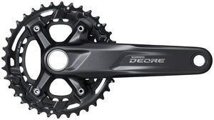Shimano Cranksets and Arms Shimano Deore FC-M5100-B2 Crankset - 175mm 11-Speed 36/26t 96/64 BCD Hollowtech II Spindle Interface BLK