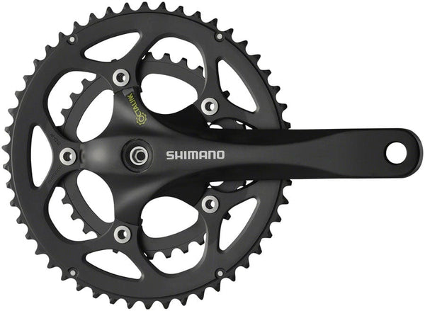 Shimano Cranksets and Arms Shimano FC-R345-L Crankset - 175mm 9-Speed 50/34t 5-bolt / 110 BCD Octalink V2 Spindle Interface BLK