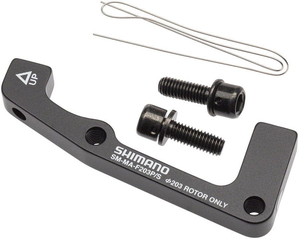 Shimano Disc Brake Adapters & Bolts Shimano F203P/S Disc Brake Adaptor for 203mm Rotor 74mm Caliper 51mm Fork