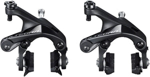 Shimano Disc Brake Calipers Shimano Ultegra BR-R8100 Road Caliper Brake Set - Front Rear Dual Pivot BLK