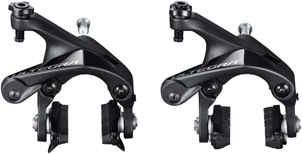 Shimano Disc Brake Calipers Shimano Ultegra BR-R8100 Road Caliper Brake Set - Front Rear Dual Pivot BLK