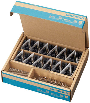 Shimano Disc Brake Pads Box/25 Pairs Shimano J04C-MF Disc Brake Pads Springs