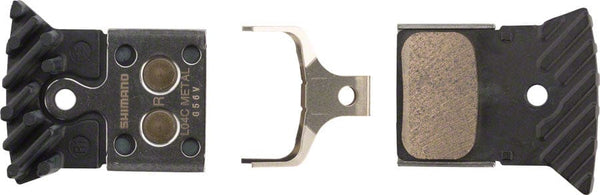 Shimano Disc Brake Pads Shimano L04C-MF Disc Brake Pads Springs - Metal Compound Finned Alloy Stainless Steel Back Plate One Pair