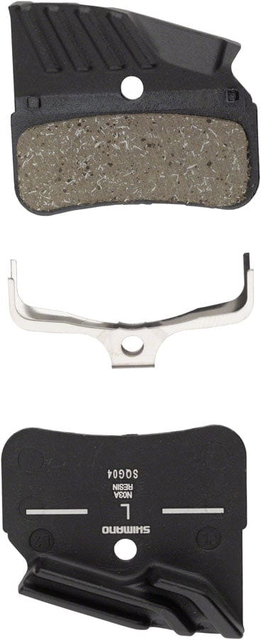 Shimano Disc Brake Pads Shimano N03A-RF Disc Brake Pad Spring - Resin Compound Finned Alloy Back Plate One Pair