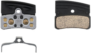 Shimano Disc Brake Pads Shimano P04C-MF Disc Brake Pads Springs - Metal Compound Finned Aluminum Stainless Steel Back Plate One Pair