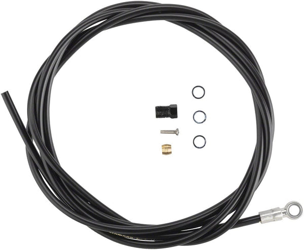 Shimano Disc Hose and Parts Shimano SM-BH90-SBM High Pressure Disc Brake Hose Kit - Corrosion-Resistant Banjo 2000mm BLK