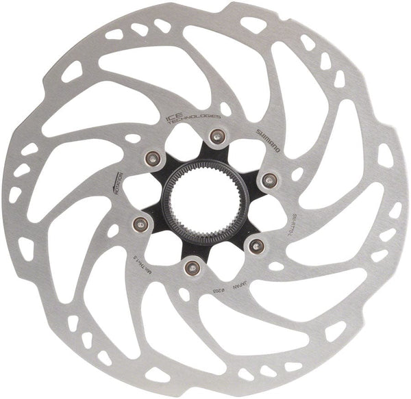 Shimano Disc Rotor 203Mm Shimano SLX SM-RT70 Disc Brake Rotor - Center Lock, Silver