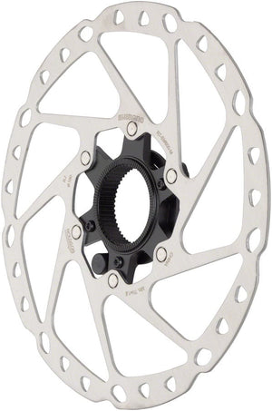 Shimano Disc Rotor Shimano STEPS RT-EM600-M Disc Brake Rotor Integrated Speed Sensor Magnet - 180mm Center Lock For eBike Silver