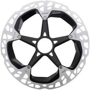 Shimano Disc Rotor Shimano XTR RT-MT900-L Disc Brake Rotor - 203mm Center Lock Silver/Black