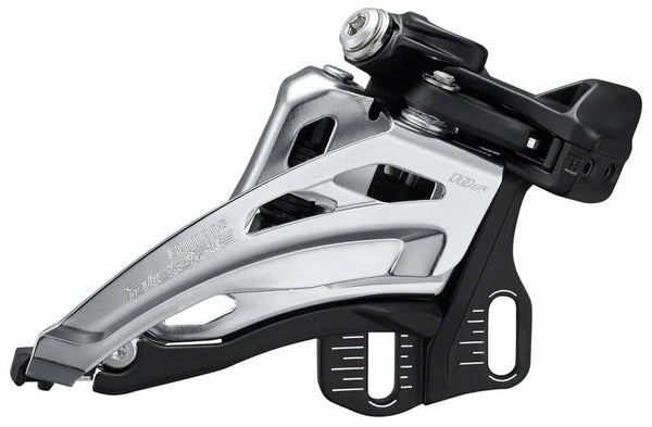 Shimano Front Derailleurs and Parts E-Type Mount Shimano Deore FD-M4100-D Front Derailleur - 10-Speed Double Side Swing Front Pull Direct Mount Silver/BLK