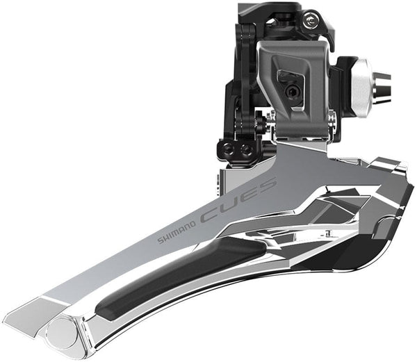 Shimano Front Derailleurs and Parts Shimano CUES FD-U6030-F Front Derailleur - 9/10-Speed Double Down-Swing Braze-On 46/50t Max BLK/Silver