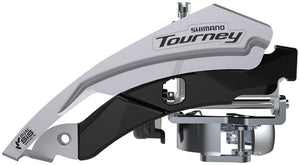 Shimano Front Derailleurs and Parts Shimano Tourney FD-TY600-L6 Front Derailleur - 6/7/8-Speed Triple Top Swing Dual Pull 31.8/34.9mm 66-69° Chainstay Angle 18t Cap.