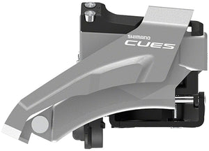 Shimano Front Derailleurs and Parts Top-Swing Low Clamp Mount Shimano CUES FD-U4000-D Front Derailleur - 9/10-Speed Double 36/40t Max BLK/Silver