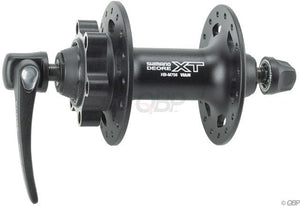 Shimano Front Hub 36H Shimano XT HB-M756 Front Hub - QR x 100mm 6-Bolt, Black