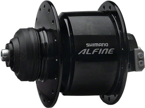 Shimano Front Hub Shimano Alfine DH-S501 Dynamo Front Hub - QR x 100mm Center-Lock Black 32h
