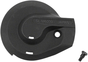 Shimano Mountain Shifter Part Shimano SL-M6000 Shifter Cover and Fixing Screw - Right Black