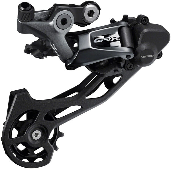 Shimano Rear Derailleurs 34T Shimano GRX RD-RX810 Rear Derailleur - 11-Speed Long Cage BLK With Clutch For 1x 2x 34t Low Sprocket Max