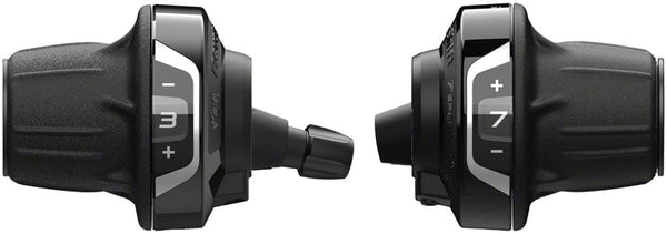 Shimano Shifters 3X7 Shimano Tourney SL-RV400 Revoshift Twist Shifter Set