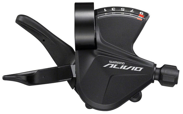 Shimano Shifters Shimano Alivio SL-M3100-R Shifter - Right 9-Speed RapidFire Plus Optical Gear Display
